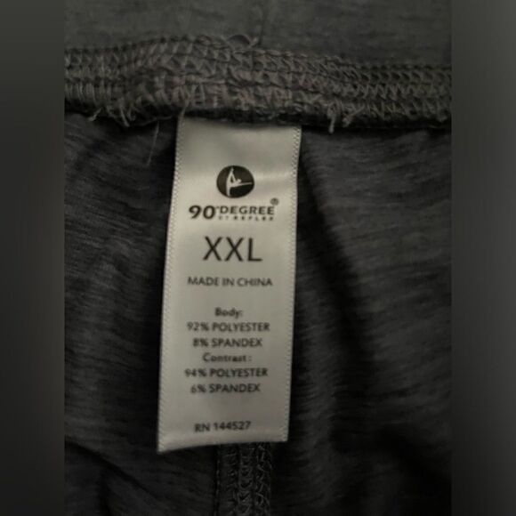 🆕 Women’s 90 degree By reflex Gray SLIM ANKLE JOGGER W/SIDE POCKETS Size XXL - Picture 4 of 5